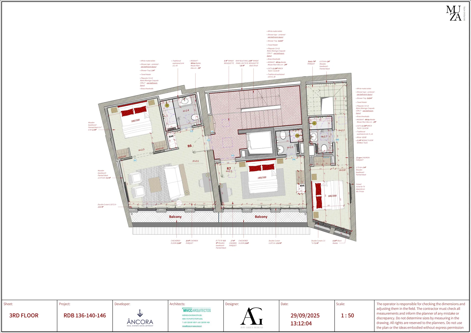 Muza Boutique hotel, Porto, Portugal — ARCHITECTURAL PLANNING (4)